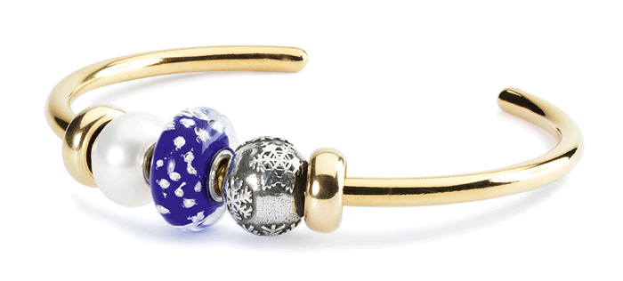 Trollbeads Gold Bangle with Beads